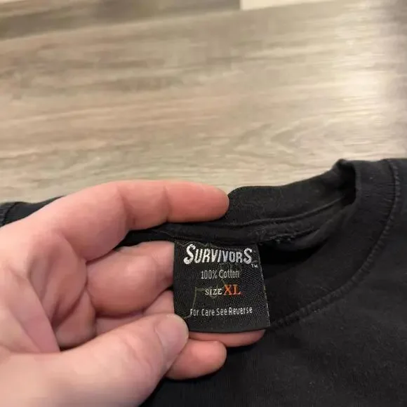 tribal skull all over print t shirt XL 00s Y2K - Picture 7 of 8